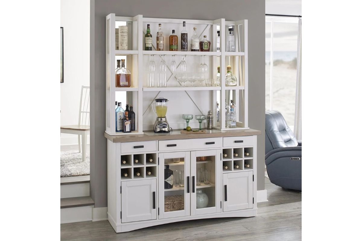 Americana Buffet & Open Hutch in Cotton