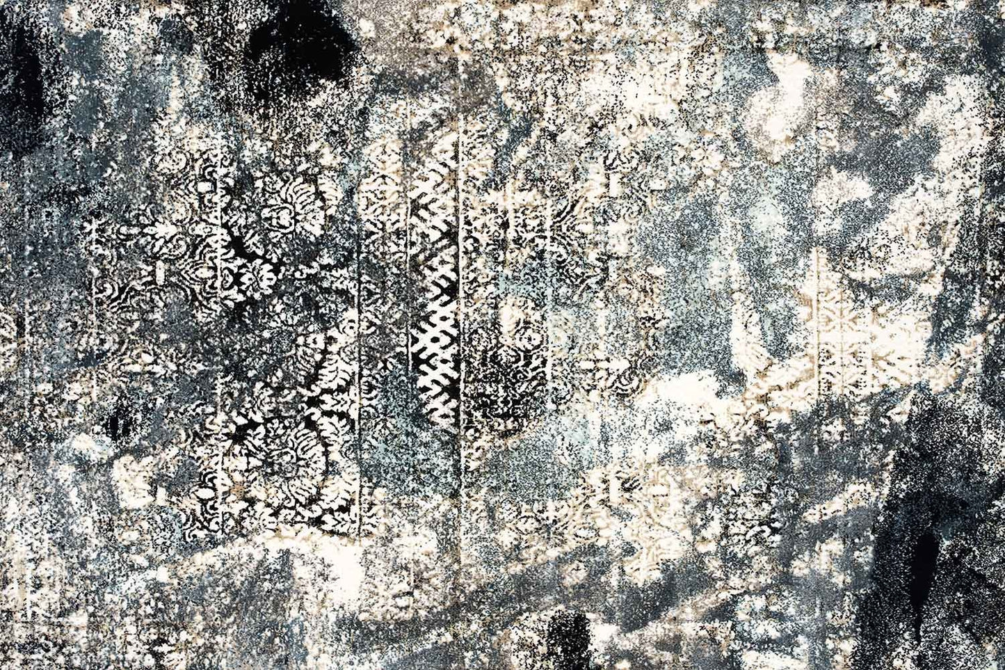 Titanium Rug in Navy Blue, 8 X 10
